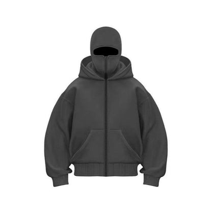 Lllang Blinko Double-Layered Hoodie - Men'S & Women'S Casual Pullover Sweatshirt
