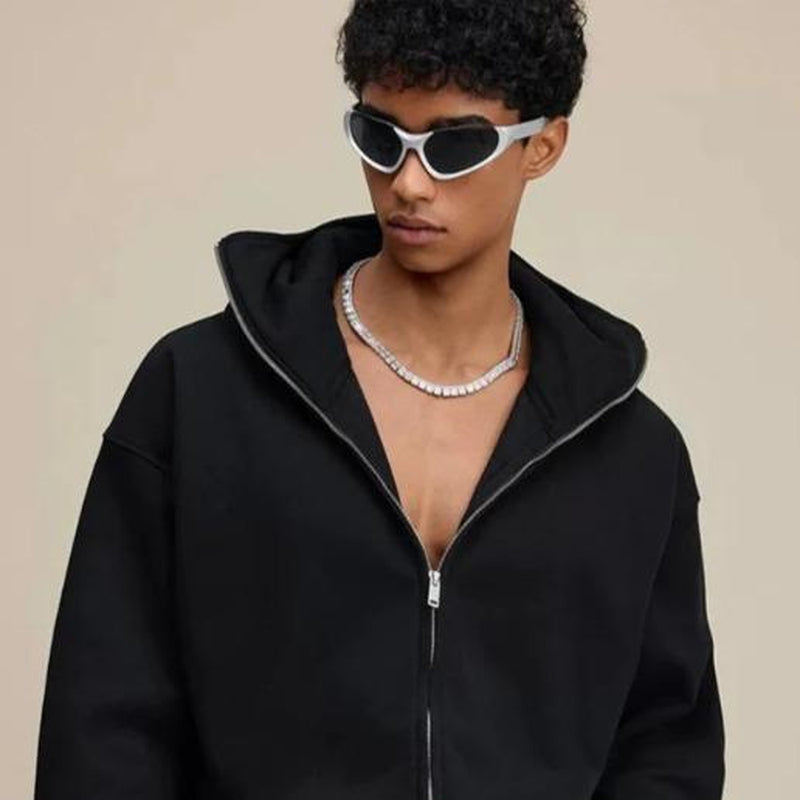 Lllang Blinko Double-Layered Hoodie - Men'S & Women'S Casual Pullover Sweatshirt
